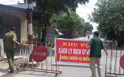 Thái Bình phong toả thêm 1 thôn vì liên quan đến người mắc COVID-19 - Ảnh: Hoàng Long
