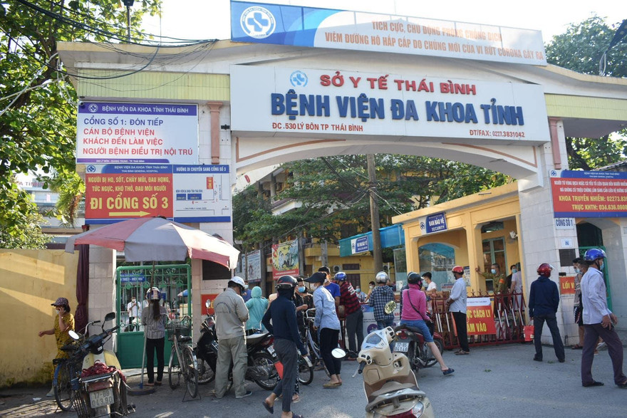 Ổ dịch tại Bệnh viện Đa khoa tỉnh Thái Bình đã cơ bản được khống chế. - Ảnh: Hoàng Long