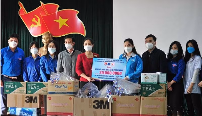 Tỉnh đoàn Thái Bình kích hoạt 260 đội phản ứng nhanh tham gia chống dịch COVID-19 - Ảnh: Hoàng Long