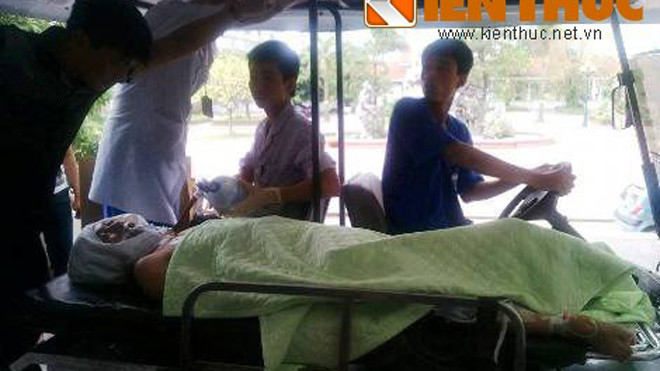 Anh Nam phải nhập viện trong tình trạng nguy kịch. Ảnh: Người dân CC.