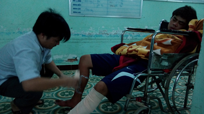 Vụ cháy đã khiến 8 người trong căn nhà số 45, đường Hoàng Văn Thụ, tỉnh Kon Tum bị bỏng