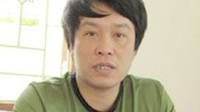 Giang Lê Huấn khi mới bị bắt.