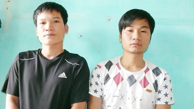 Long và Thọ tại cơ quan điều tra