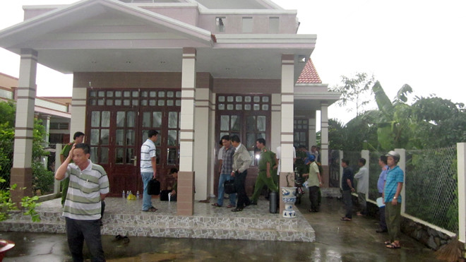 Hiện trường vụ án mạng làm thiếu nữ N.X.G., tử vong tại chổ.