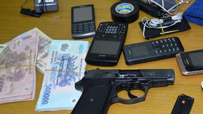 Tang vật thu giữ tại hiện trường