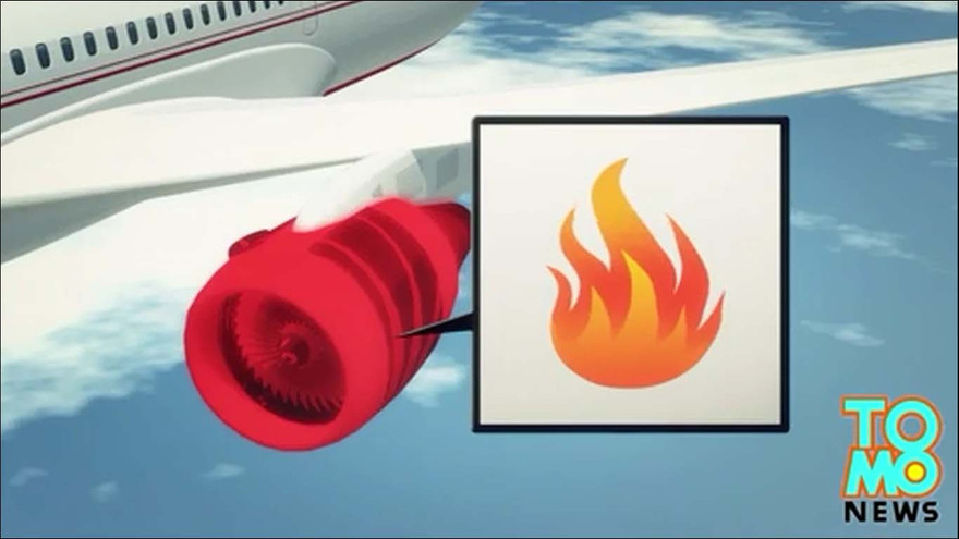 Boeing 777 hạ cánh khẩn cấp vì động cơ bốc cháy