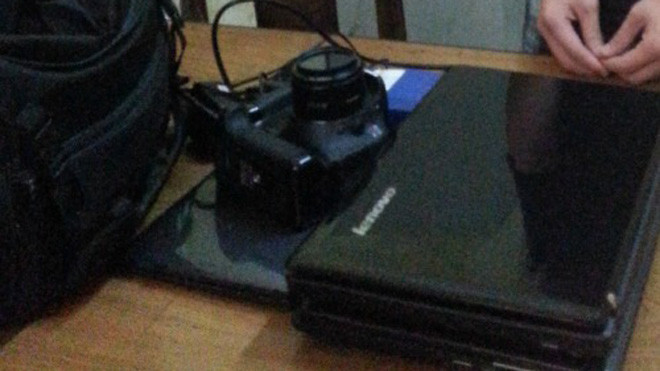 Tang vật vụ trộm. Ảnh: H.V.