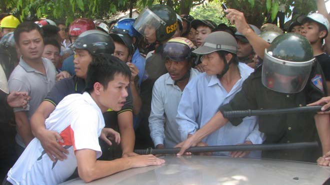 Hiện trường sự việc sáng 23/7