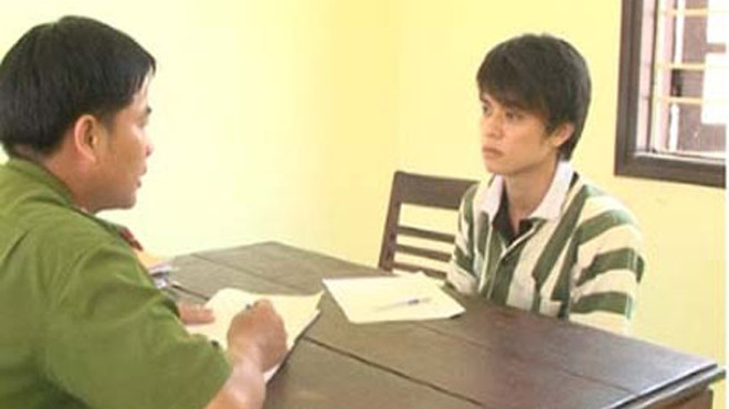 Nguyễn Văn Hòa tại Cơ quan điều tra.