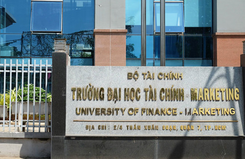 Trường Đại học Tài chính - Marketing ở quận 7, TP HCM. Ảnh: Mạnh Tùng.