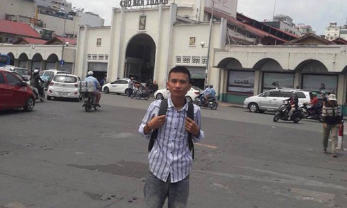 Em Quang Quốc Việt (xã biên giới Thông Thụ, huyện Quế Phong, Nghệ An) vào TPHCM để phúc tra sức khỏe