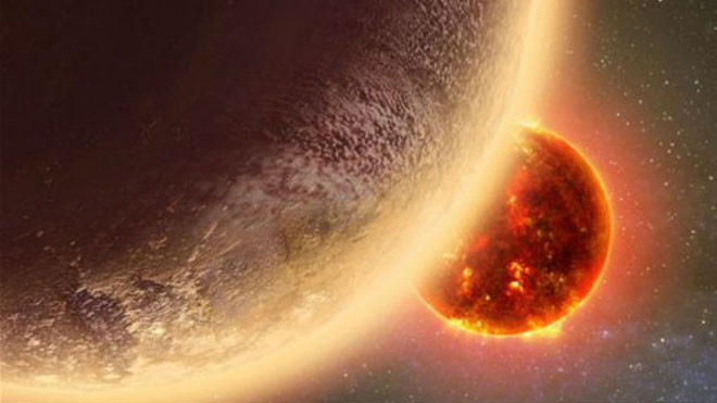 Hình minh họa hành tinh GJ 1132b. Ảnh: Nature.