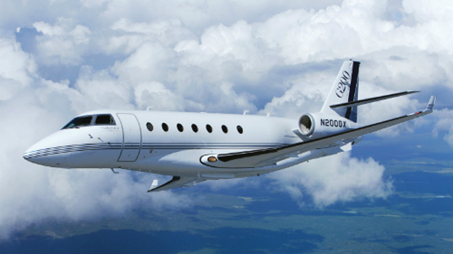 Hình dáng bên ngoài chiếc máy bay mới của Ronaldo.