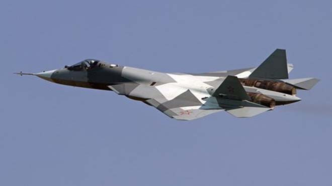 Chiến đấu cơ tàng hình thế hệ thứ năm T-50 PAK-FA. (Nguồn: Sukhoi)