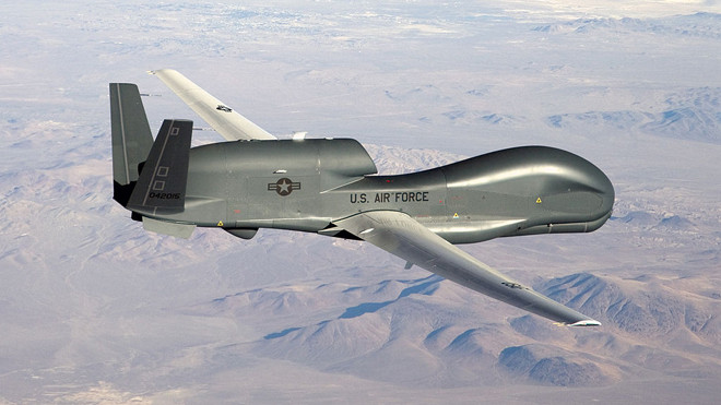 Một máy bay không người lái RQ-4 Global Hawk của Mỹ (Ảnh: Wikipedia)