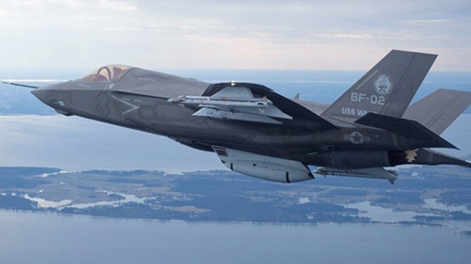 Một chiếc máy bay F35 của Lockheed Martin. Ảnh: WSJ