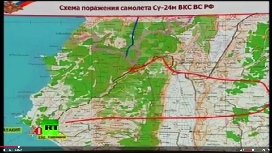 Nga công bố video chứng minh Su-24 chỉ bay ở Syria