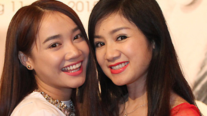 NSƯT Thu Hà (phải) vào vai mẹ của Nhã Phương trong phim "Khúc hát mặt trời".