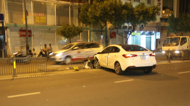 Hiện trường vụ tai nạn.