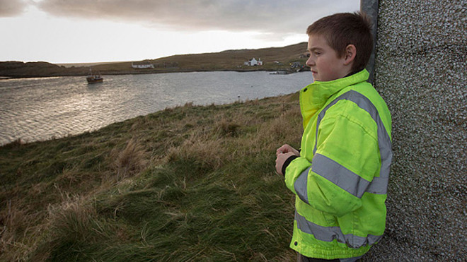 Aron Anderson, 10 tuổi là học sinh duy nhất ở Trường Cộng đồng Skerries