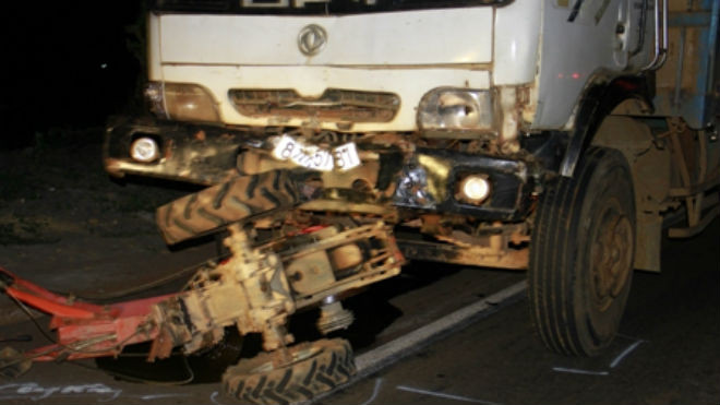 Hiện trường vụ tai nạn giao thông thảm khốc (Ảnh báo Giao thông)