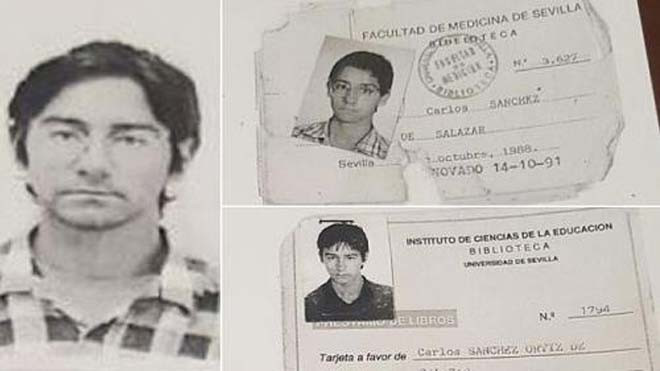 Giấy tờ của Carlos Sanchez Ortiz de Salazar. Ảnh: Telegraph