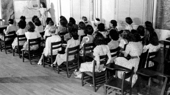 Một lớp học mật mã của NSA những năm 1950. Ảnh: NSA