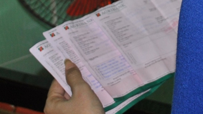 Biên nhận gởi tiền