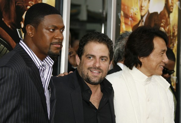 Brett Ratner bên hai ngôi sao Rush Hour (Giờ cao điểm). Ảnh: Getty.
