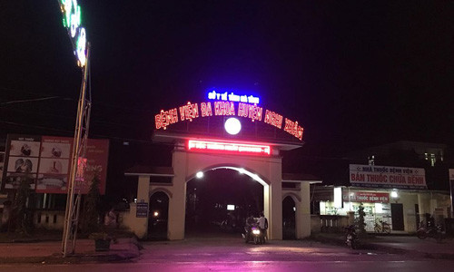 Bệnh viện Đa khoa huyện Nghi Xuân nơi xảy ra vụ việc