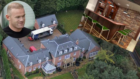 Sợ say bậy, Rooney xây hẳn quán rượu trong nhà