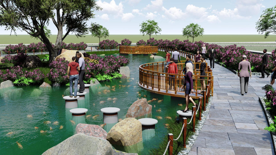 Khu du lịch điện mặt trời An Hảo - Viên ngọc sáng trên vùng bán sơn địa