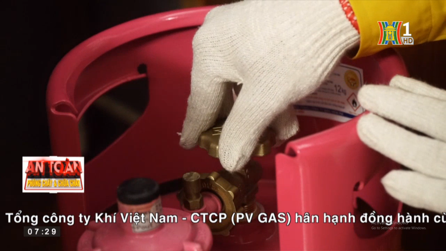 'An toàn phòng cháy, chữa cháy' hướng dẫn an toàn khi có sự cố về gas