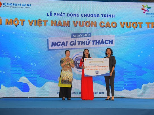 Sân chơi 'Ngại gì thử thách' đầu tiên của Cô Gái Hà Lan cho học sinh tiểu học