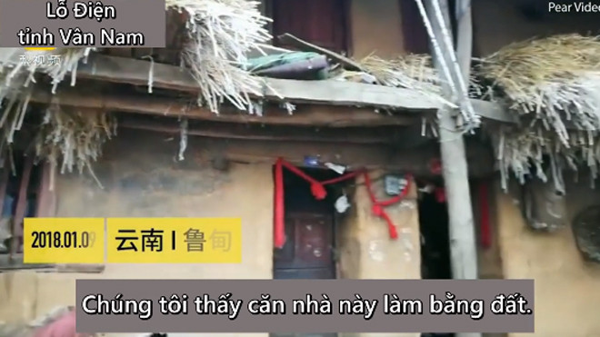 Nhìn gần ngôi nhà đất của cậu bé Trung Quốc tóc đóng băng đến trường