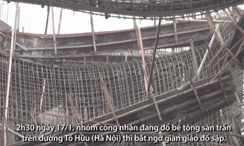 Toàn cảnh vụ sập giàn giáo khiến 3 người tử vong tại Hà Nội