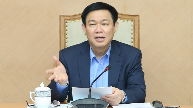 Phó Thủ tướng Vương Đình Huệ chủ trì buổi họp đầu tiên của Tổ công tác 66. Ảnh: VGP/Thành Chung 