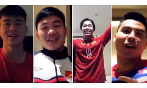 4 chàng trai U23 Việt Nam cầu hôn một cô gái khiến dân mạng thích thú