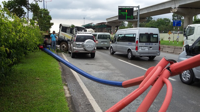 Hiện trường tai nạn.