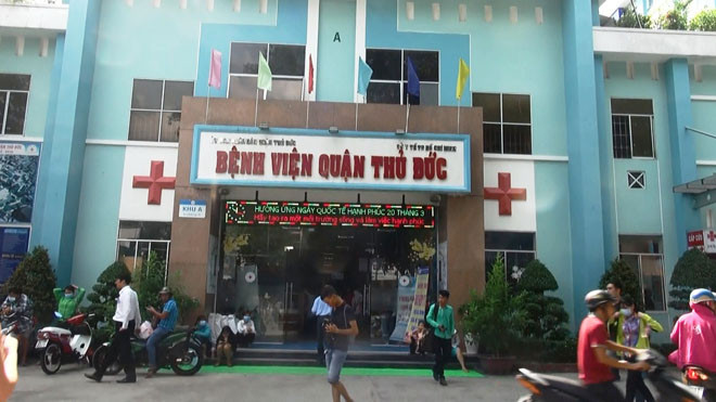 Bệnh viện quận Thủ Đức nơi bệnh nhân tố bị xâm hại.