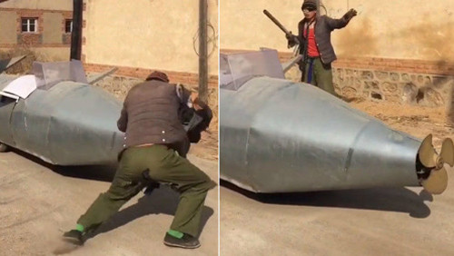 Xe tự chế mui trần độc dị nhất thế giới