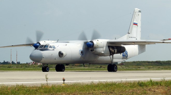 Máy bay vận tải hạng nhẹ Antonov AN-26. (Nguồn: Sputnik)