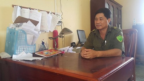 Ông Tăng Văn Méc - Trưởng Công an xã Gia Xuyên - thông tin về vụ tai nạn thương tâm.