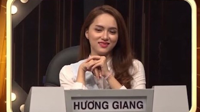 Hương Giang Idol trong Siêu sao đoán chữ. Ảnh: TL