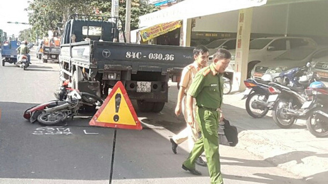 Hiện trường vụ tai nạn.