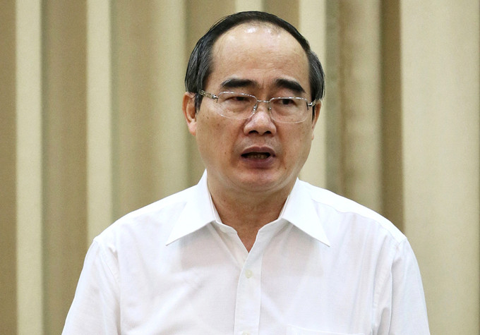 Bí thư Nguyễn Thiện Nhân - Ảnh: Trung tâm báo chí TP HCM.