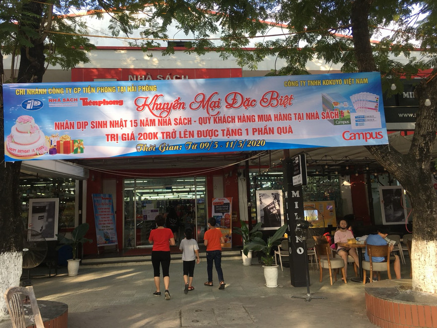 Nhà sách Tiền Phong Hải Phòng tặng 1000 suất quà tri ân dịp kỷ niệm 15 năm thành lập
