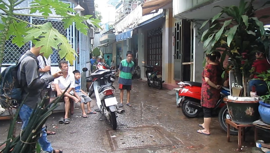 Hiện trường xảy ra vụ việc.