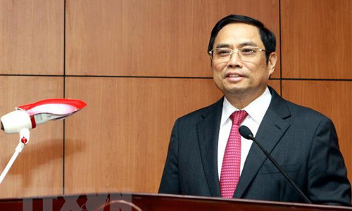 Trưởng Ban Tổ chức Trung ương Phạm Minh Chính. (Ảnh: Thế Duyệt/TTXVN)