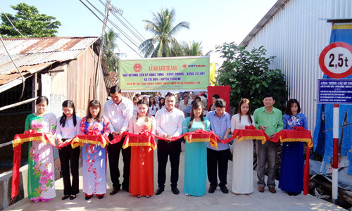 Vietbank tài trợ xây cầu bê tông tại Sóc Trăng
